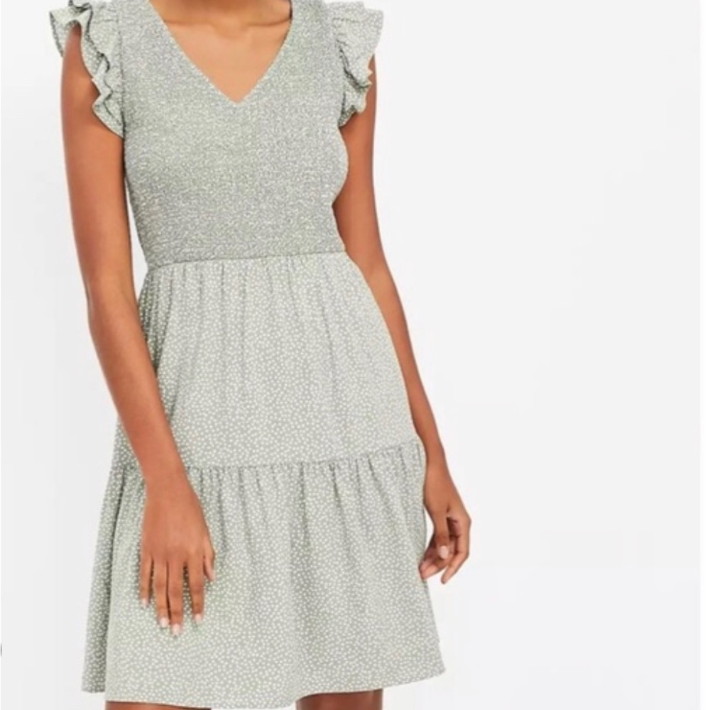 LOFT green dress